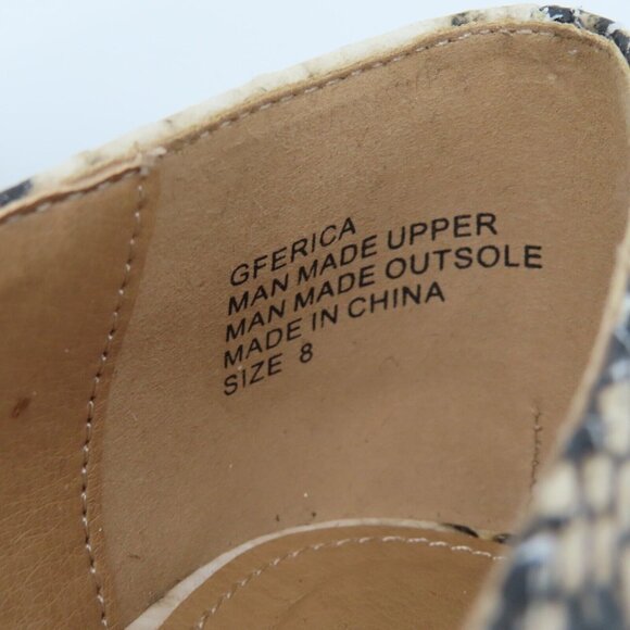 GUESS 8 M Erica Faux Leather Snakeskin Snake Python Pointed Toe Flats Shoes NEW - Picture 5 of 13